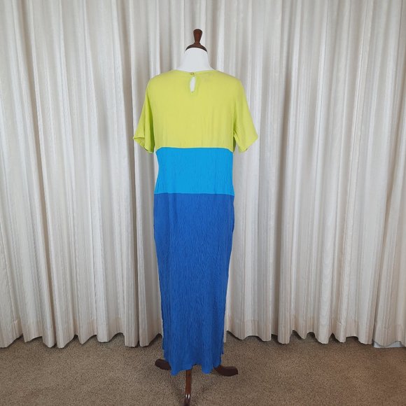 Diane Von Furstenberg color block maxi dress - Picture 3 of 7